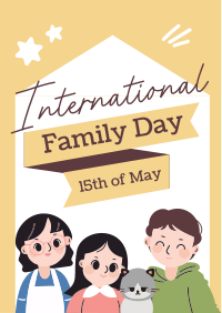 Cartoonish Day of Families Flyer Image Preview