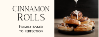 Cinnamon Rolls Elegant Facebook Cover Design