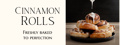 Cinnamon Rolls Elegant Facebook cover Image Preview