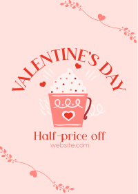 Valentine's Day Cafe Sale Flyer Image Preview