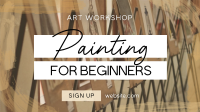 Painting for Beginners Facebook Event Cover Design