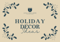 Christmas Decoration Ideas Postcard Image Preview