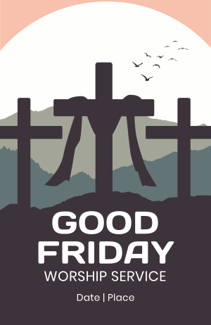 Good Friday Scenery Invitation Image Preview