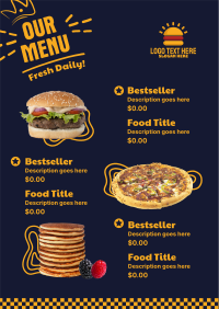 American Diner Favorites Menu Image Preview