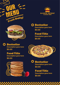 American Diner Favorites Menu Image Preview