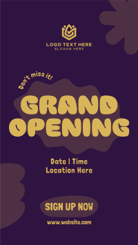 Quirky Grand Opening LB Facebook Story Design