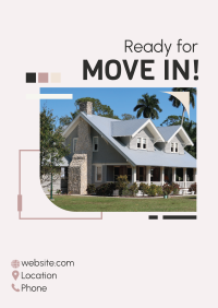 Ready for Move in Poster Design