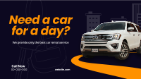 Car Rental Offer Facebook Event Cover Design