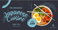 Original Japanese Cuisine Facebook Ad Design