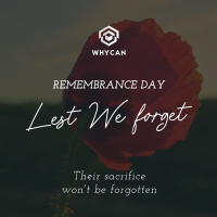 Remember Their Sacrifice Instagram Post Design