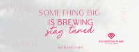 Something is Brewing Stay Tuned Facebook Cover Image Preview