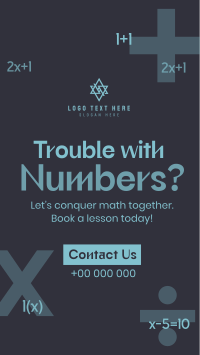 Simple Agnostic Math Tutor Instagram Reel Design