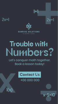 Simple Agnostic Math Tutor Instagram Reel Image Preview