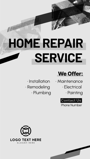 Modern Repair Service Instagram story Image Preview