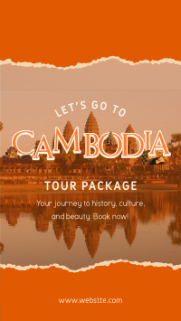 Cambodia Travel TikTok Video Design