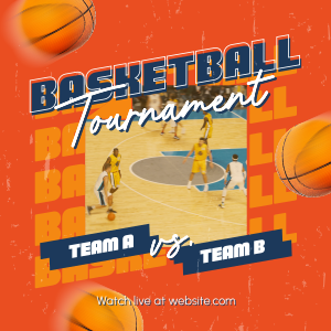 Basketball Game Tournament Instagram post Image Preview