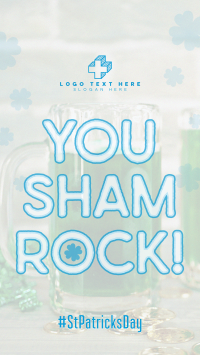 St. Patrick's Shamrock Facebook Story Design