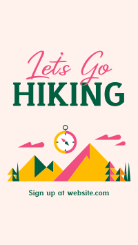 Mountain Hiking Trail Facebook Story Design