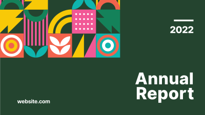 Annual Report Multicolor Facebook event cover Image Preview