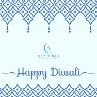 Boho Diwali Greeting Instagram post Image Preview