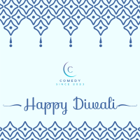 Boho Diwali Greeting Instagram Post Design