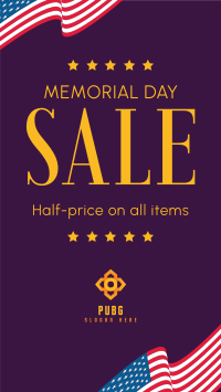 Memorial Day Sale Facebook story Image Preview