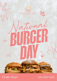 National Burger Day Poster Design