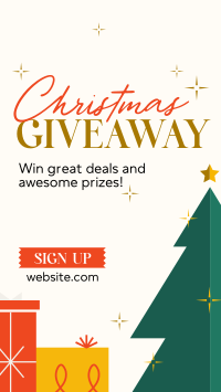 Christmas Holiday Giveaway TikTok video Image Preview