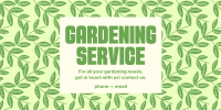 Full Leaf Gardening  Twitter Post Design
