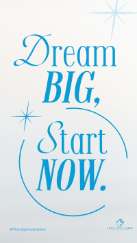 Dream Big Today Facebook story Image Preview