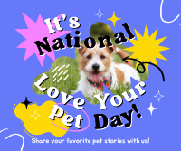 Flex Your Pet Day Facebook Post Design