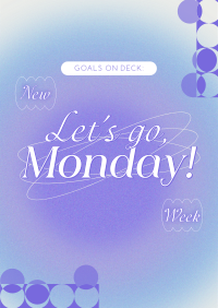 Monday Goals Motivation Poster Image Preview