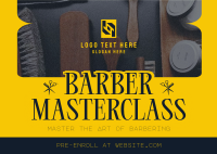 Retro Barber Masterclass Postcard Image Preview