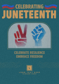 Rustic Juneteenth Greeting Flyer Image Preview