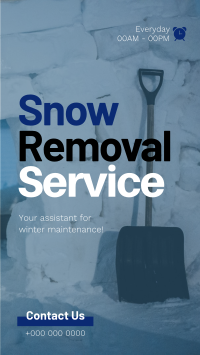 Snow Removal Assistant Instagram Reel Image Preview