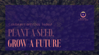 Plant Seed Grow Future Earth Facebook Event Cover Design