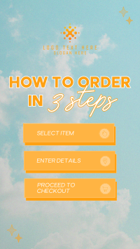 Clouds Order 3 Steps Facebook Story Preview