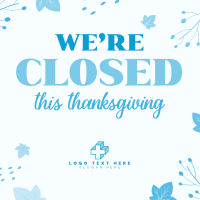 Closed On Thanksgiving Linkedin Post Image Preview