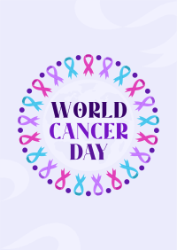 Cancer Day Ribbon Poster Image Preview