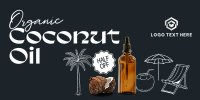 Organic Coconut Oil Twitter Post Design