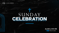 Sunday Celebration Facebook Event Cover Design