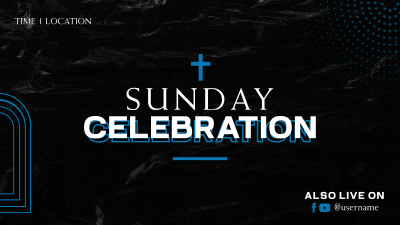 Sunday Celebration Facebook event cover Image Preview