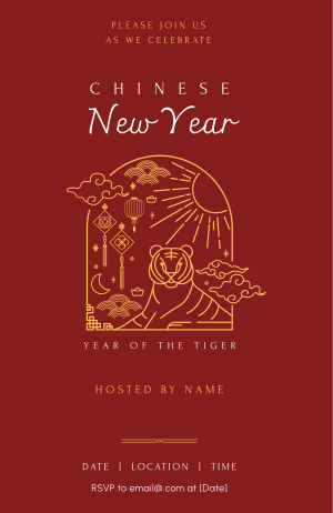 Year of the Tiger Invitation Image Preview