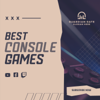 Best Games Reviewed Instagram Post Design