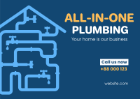 All-in-One plumbing services Postcard Image Preview