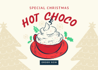 Christmas Hot Choco Postcard Image Preview