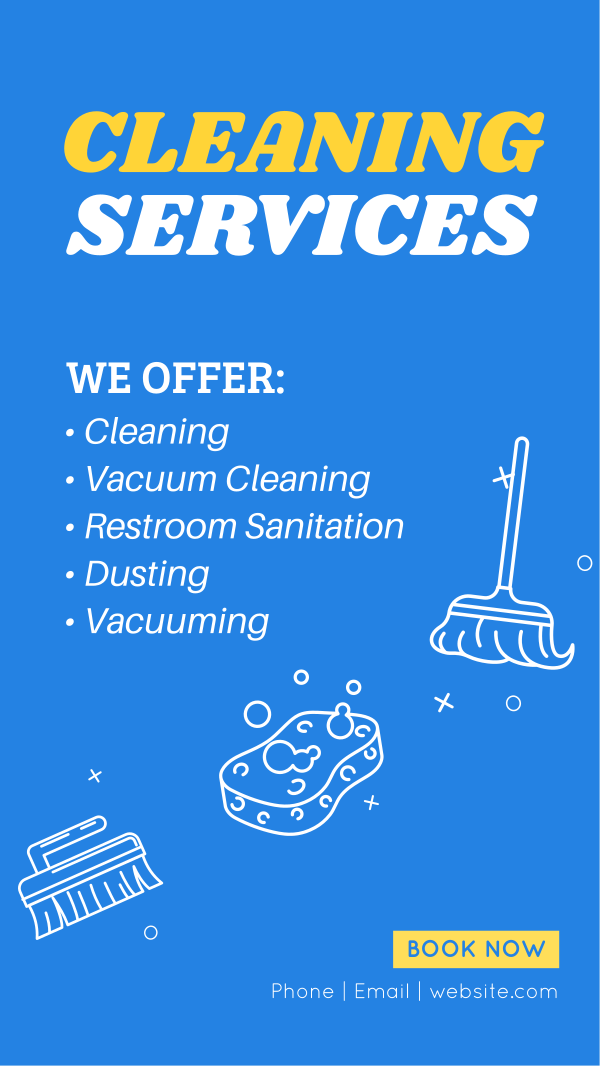 Professional Cleaning Service Instagram Story Design Image Preview