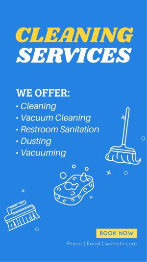 Professional Cleaning Service Instagram story Image Preview