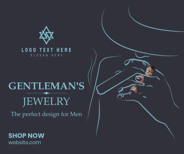 Gentleman's Jewelry Facebook Post Design Image Preview