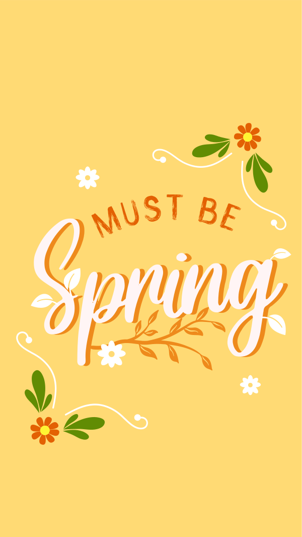 Must be Spring Facebook Story Design